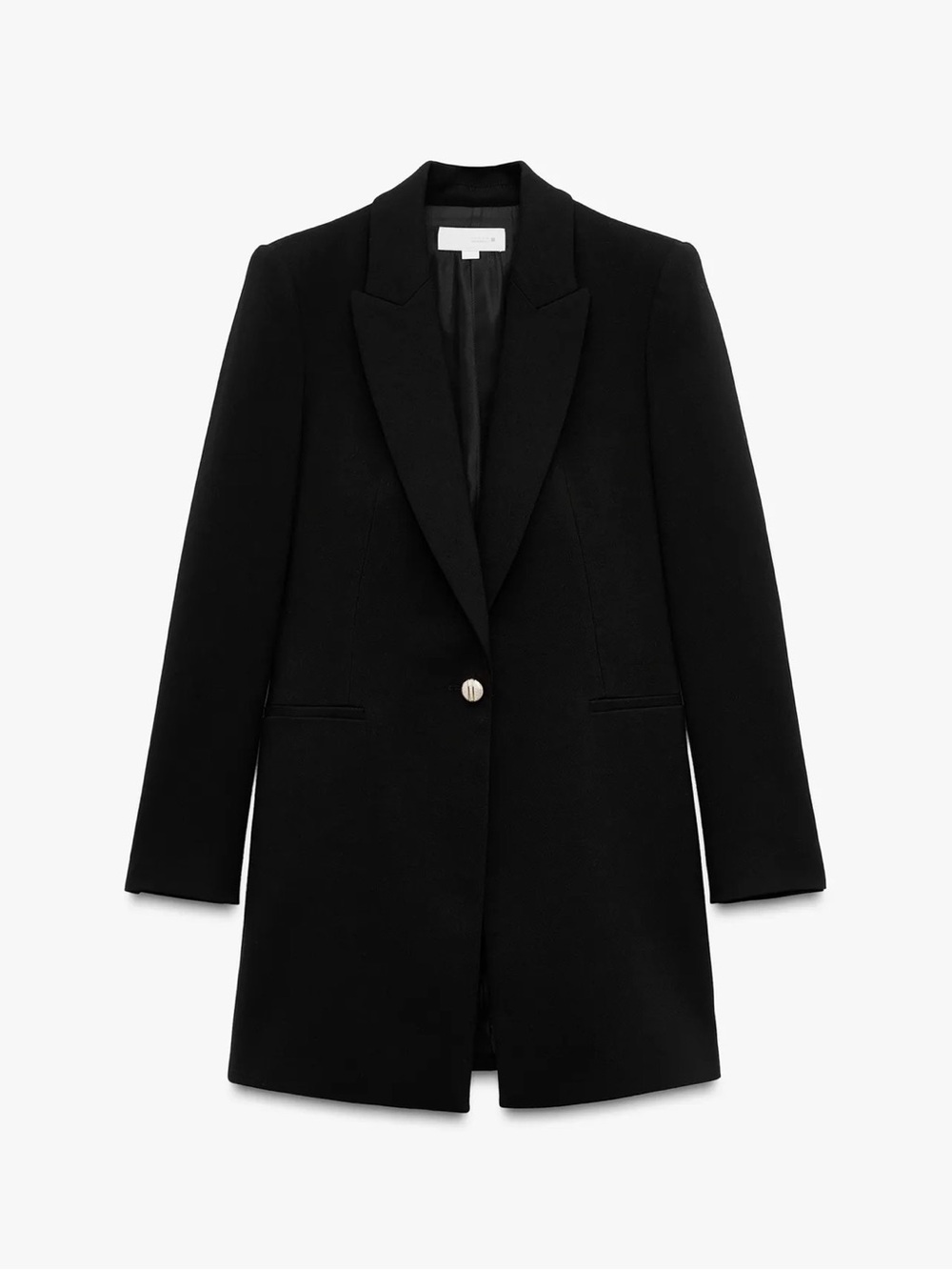 Zara Black Single-Button Tailored Blazer BRAND NEW